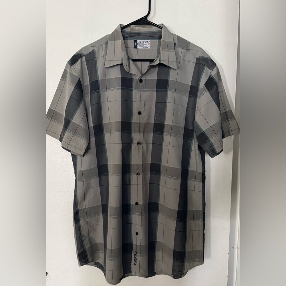 Ezekiel Button Down Plaid Shirt